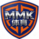 MMK体育官方标志 - 橙色与深蓝色交织的盾形徽章，象征力量与激情